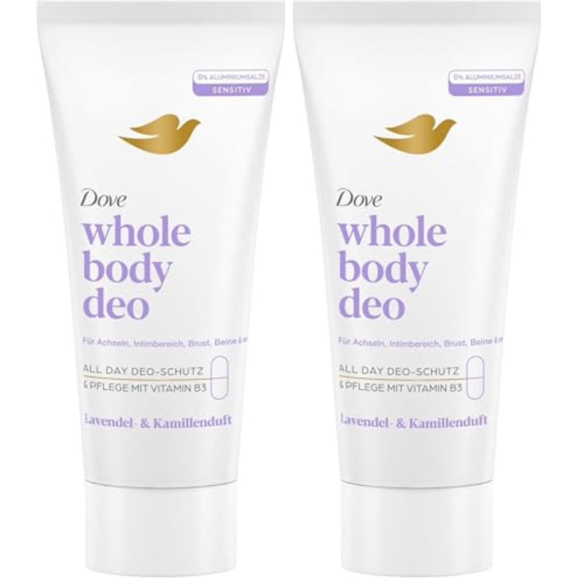 Dove Whole Body Deo Crème lavendel & kamille 75 ml (2 stuks) – Dove