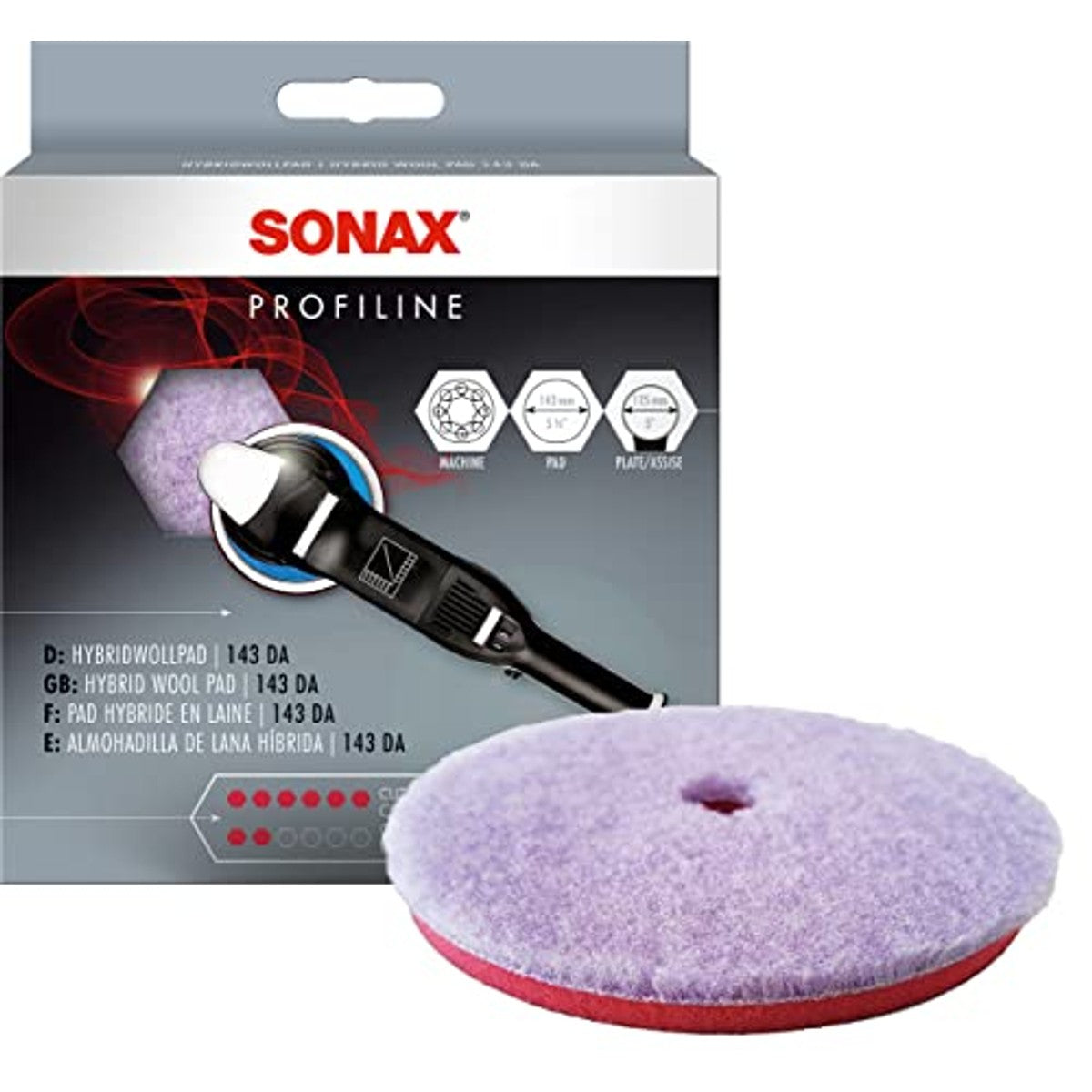 SONAX HybridWollPad 143 DA (1 stuk) – foto 2