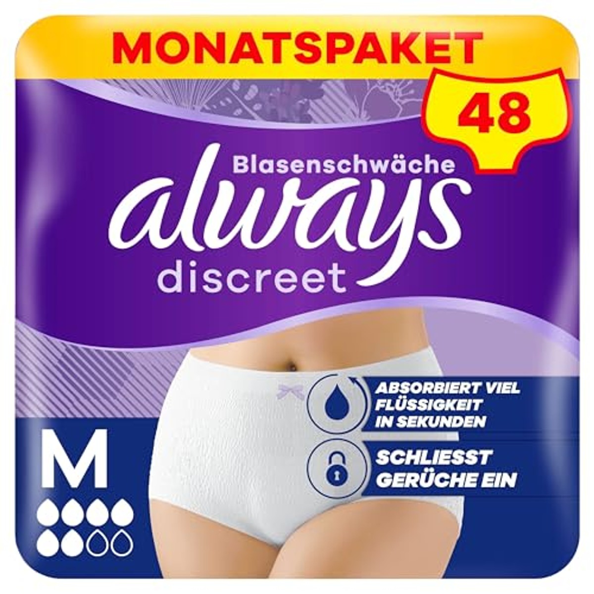Always Discreet Slipjes Normaal maat M 48 slipjes – Always Discreet