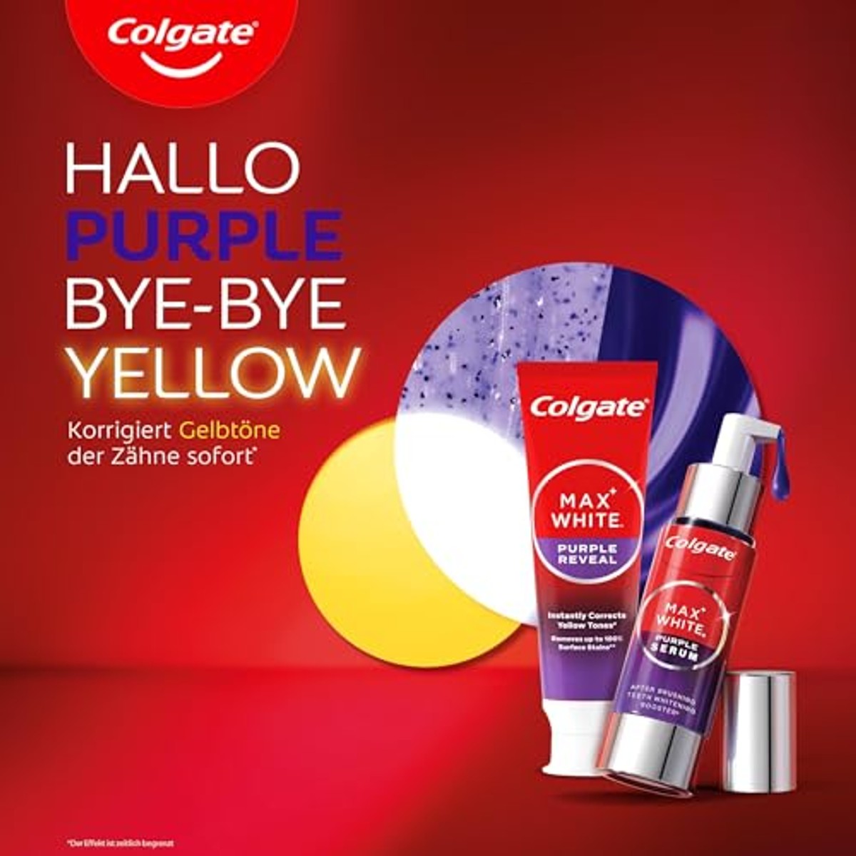 Colgate Max White Purple serum 40 ml + Reveal 4 x 75 ml – Colgate