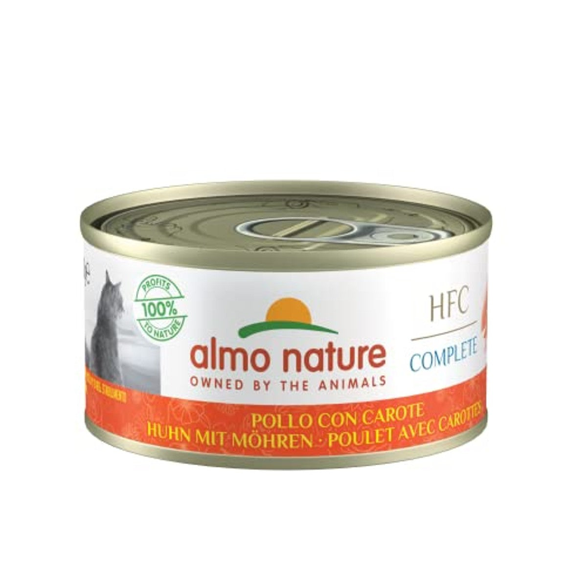 Almo Nature HFC Complete Kattenvoer Kip met Wortel 24 x 70 g - 3-pack