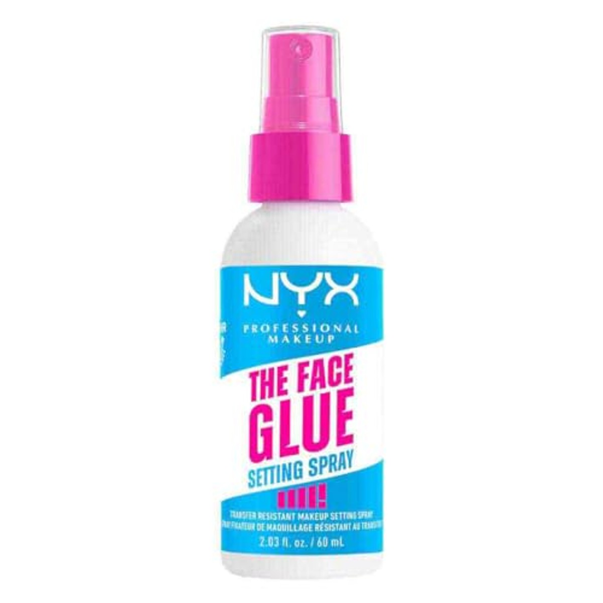 NYX Professional Makeup The Face Glue Setting Spray, fixeerspray voor 24 uur make-up en stralende make-up, fixeerspray met extra lange grip dankzij esdoornsiroop, 60 ml – NYX PROFESSIONAL MAKEUP