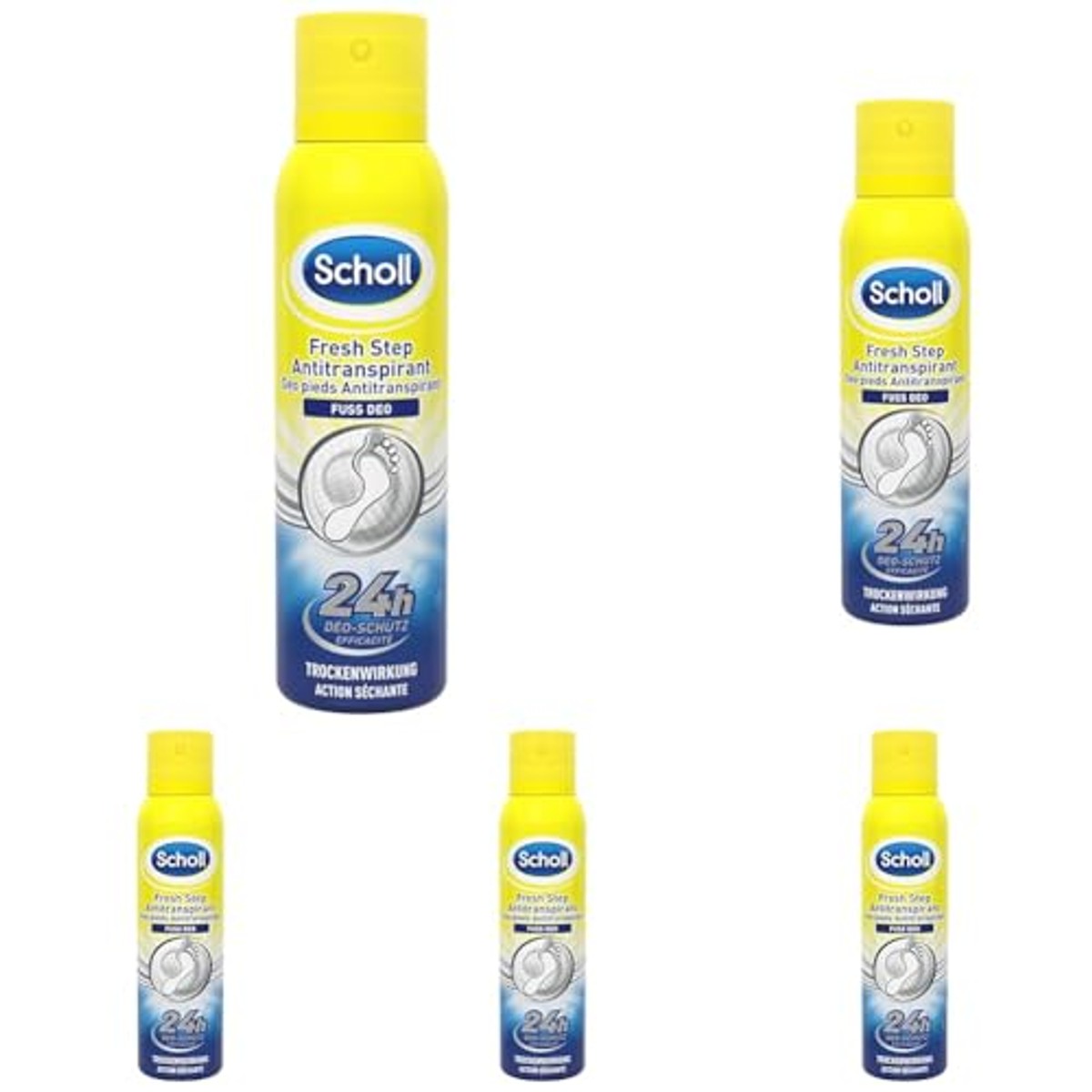 Dr. Scholl's deodorant anti-transpirant 150 ml verpakking van 5 – Dr. Scholl's