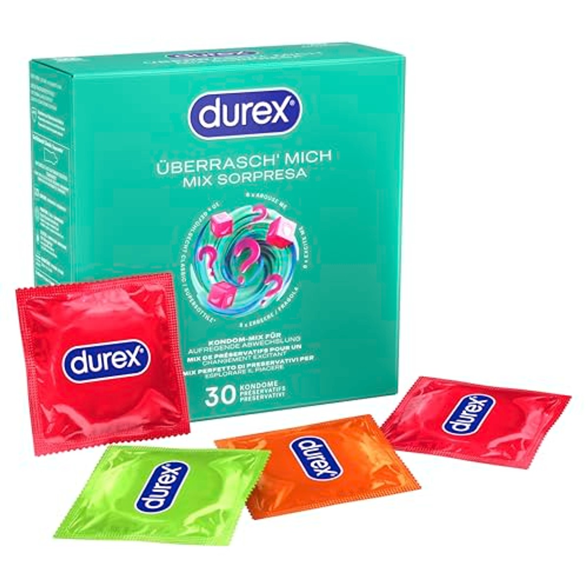 Durex Verrass' Me condooms mixpack 6 x 30 stuks - Voordeelverpakking