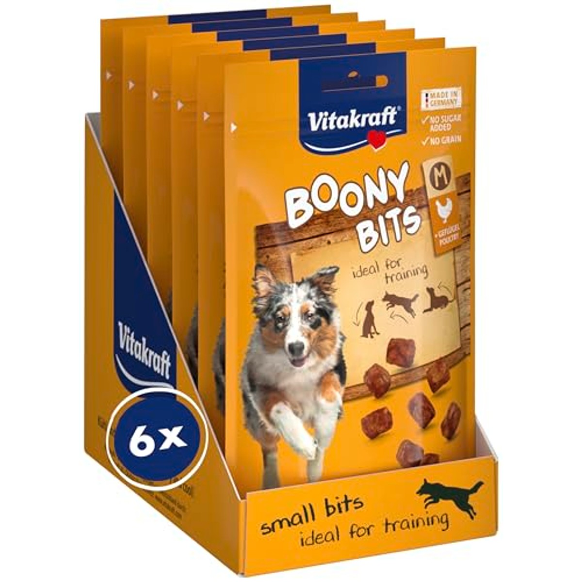 Vitakraft Boony Bits M hondensnack gevogelte 6 x 120 g - 6-pack