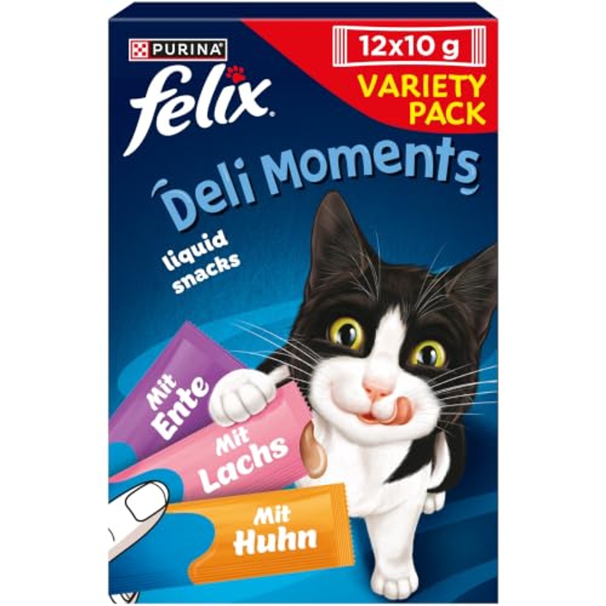 Felix Deli Moments Kattensnacks variëteitenmix 3 x 84 stuks - Voordeelverpakking