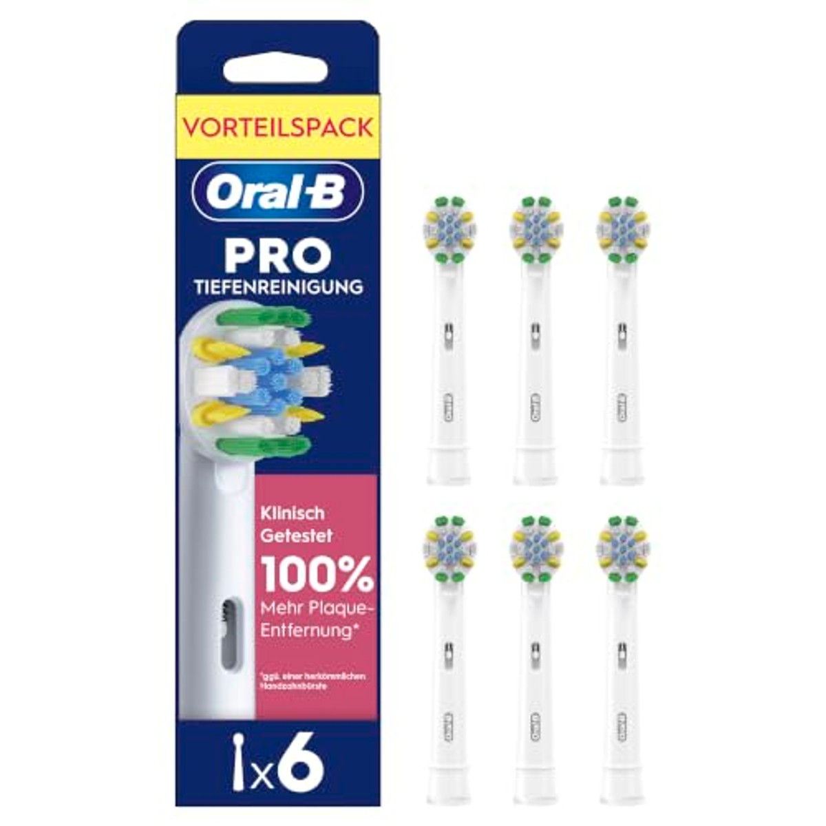 Oral-B Opzetborstels dieptereiniging wit 6 stuks – Oral-B