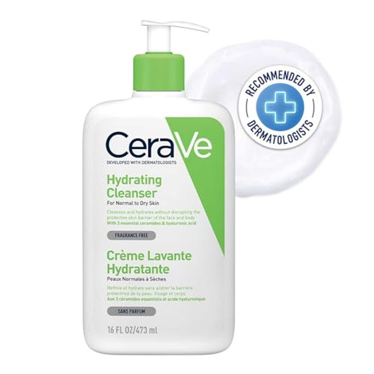CeraVe Milde Reinigingslotion voor Gezicht en Lichaam 473 ml - 3-pack