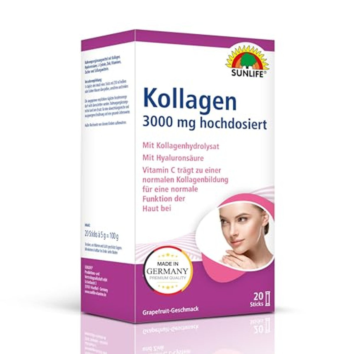 Sunlife Collageen 3000 mg Poedersticks 1 x 20 Stuks - 6-pack