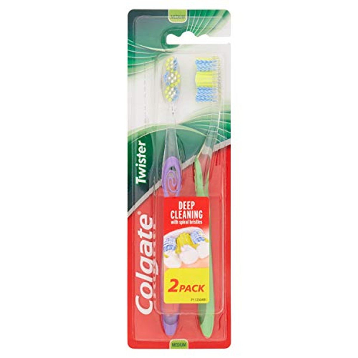 Colgate Twister Fresh Medium handtandenborstel 1 x 2er-Pack – Colgate
