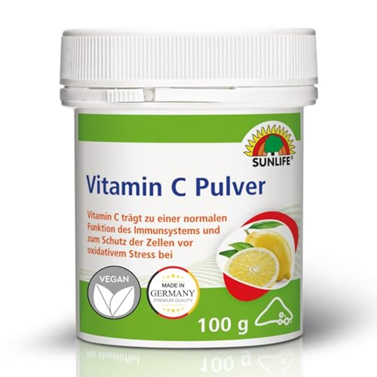 Sunlife Vitamine C-poeder Citroensmaak 100 g - 6-pack