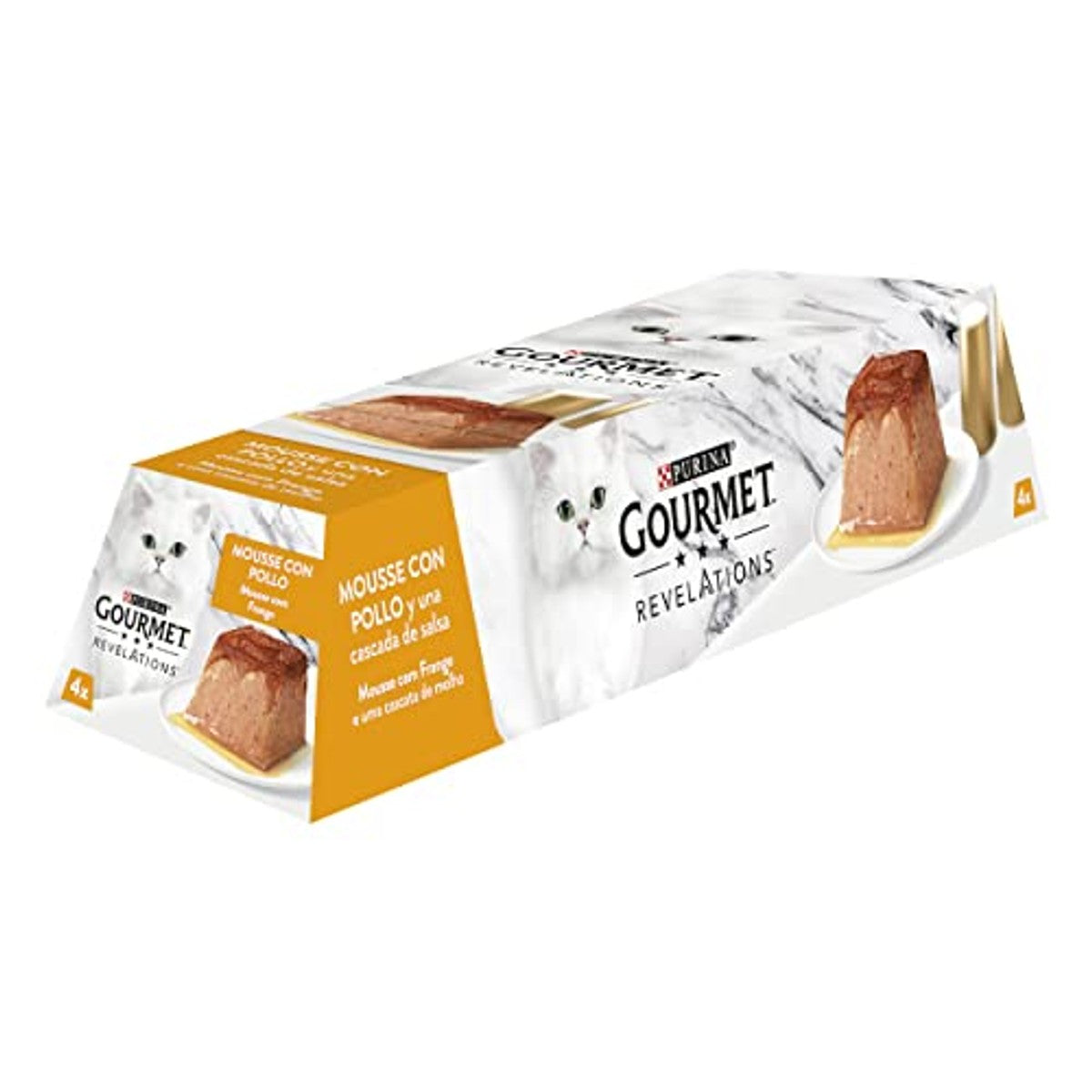 Gourmet Revelations Mousse met saus natvoer kattenvoer Kip 24 x 57 g - 6-pack