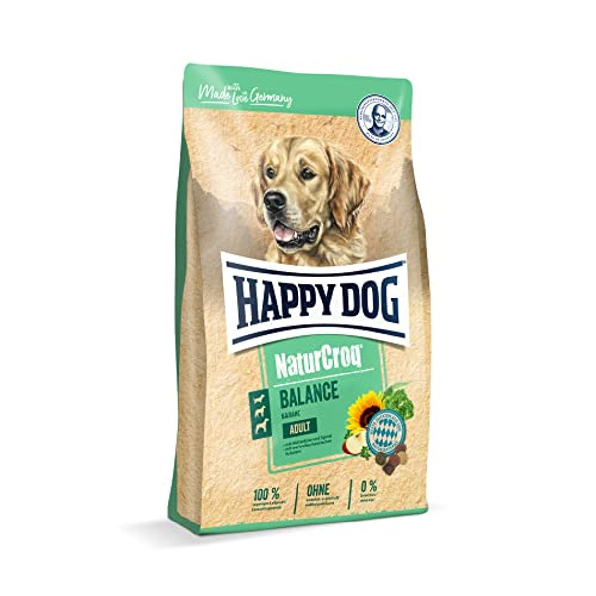 Happy Dog 60521 - NaturCroq Balance - droogvoer met inheemse kruiden voor volwassen honden - 15 kg inhoud – Happy Cat