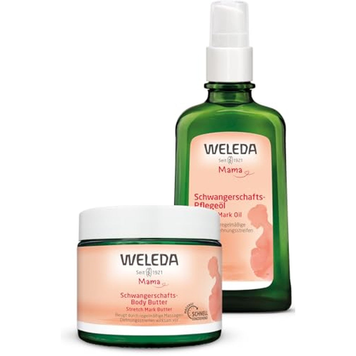 Weleda Bio Mama Zwangerschapsolie & Bodyboter Set