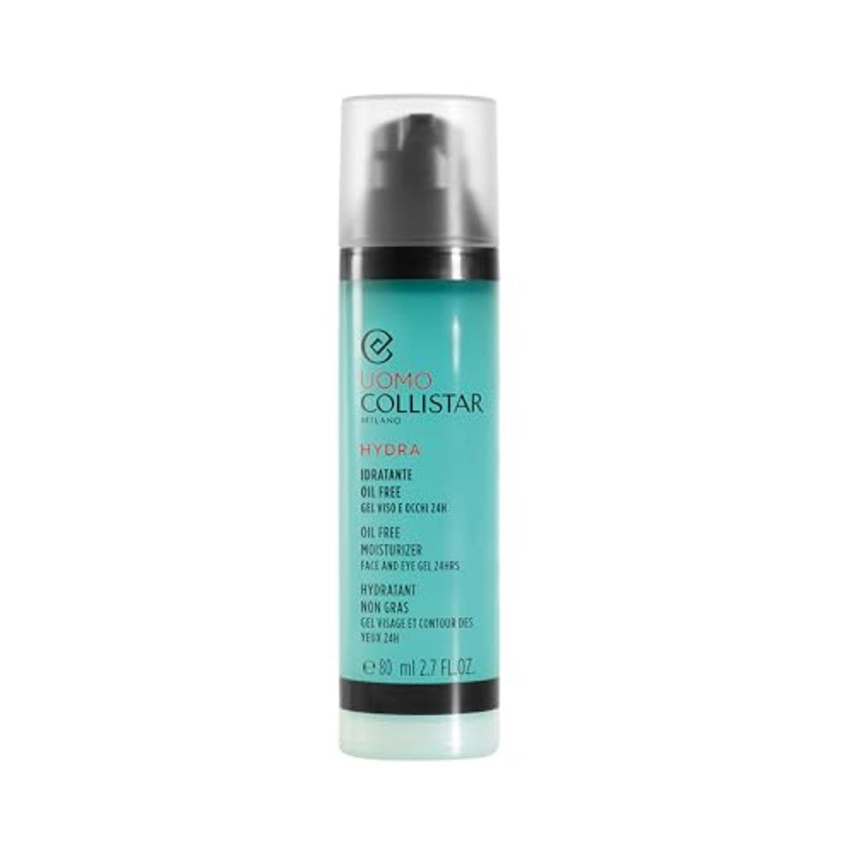 Collistar Hydra Vochtinbrengende Gezichts- en Ooggel voor Mannen 80 ml - 3-pack
