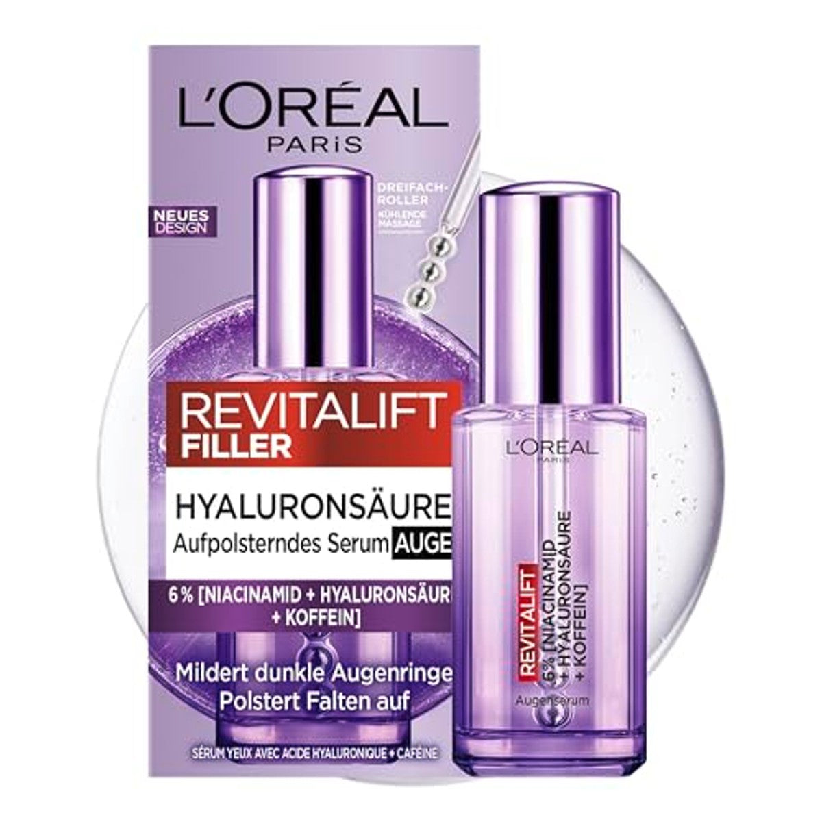 L'Oreal Paris Revitalift Filler Oogserum 3 x 20 ml - Voordeelverpakking