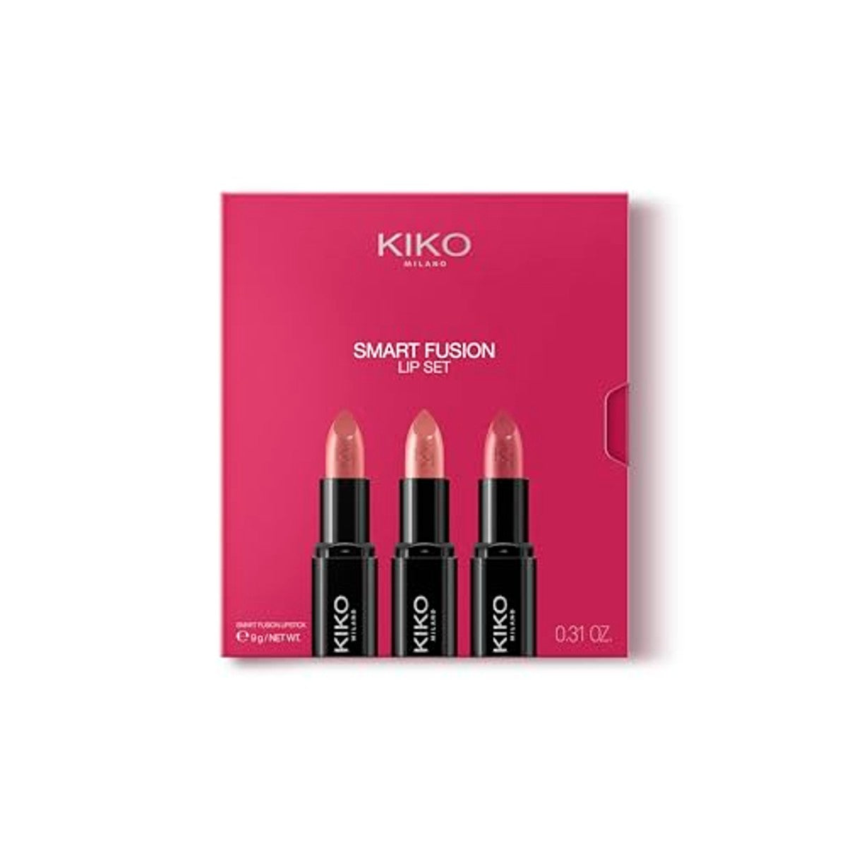 Kiko Milano Smart Fusion Lip Set 03 Lippenset met 3 Lippenstiften - 6-pack