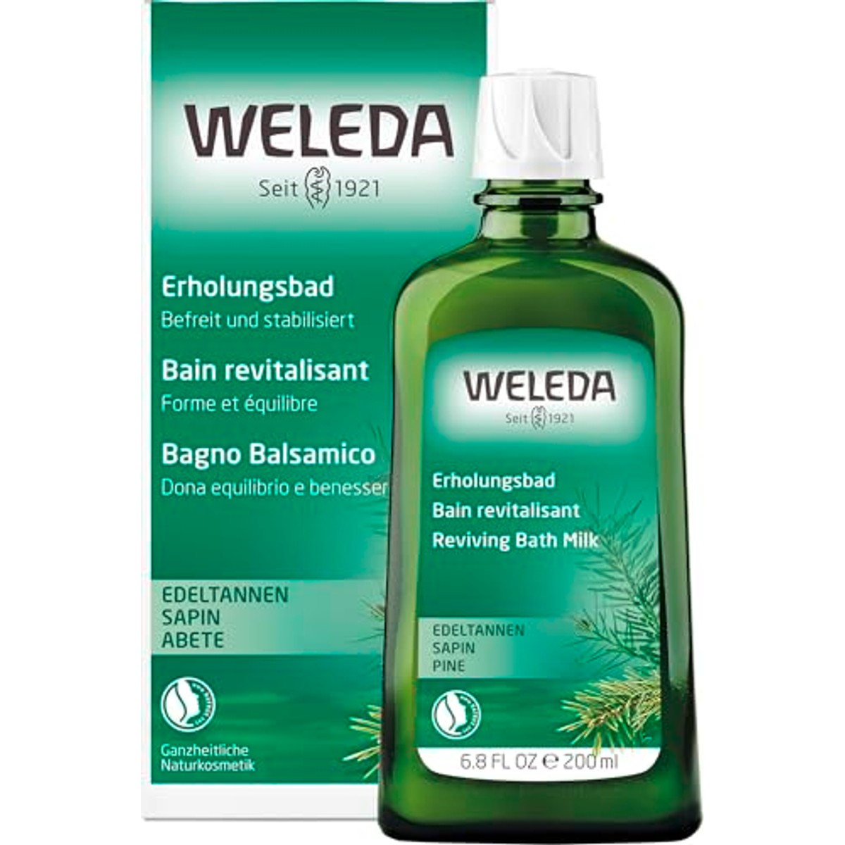 Weleda Bio Sparrenbad Ontspanning en Kracht 200 ml - 6-pack