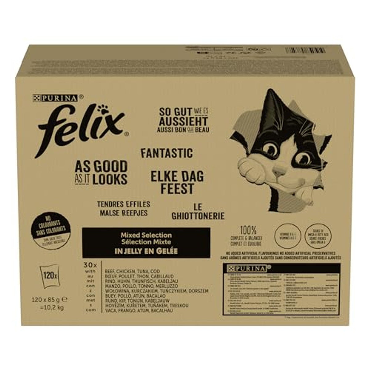 Felix Zo Goed Als Het Eruitziet natvoer kattenvoer 120 zakjes à 85 g – foto 2