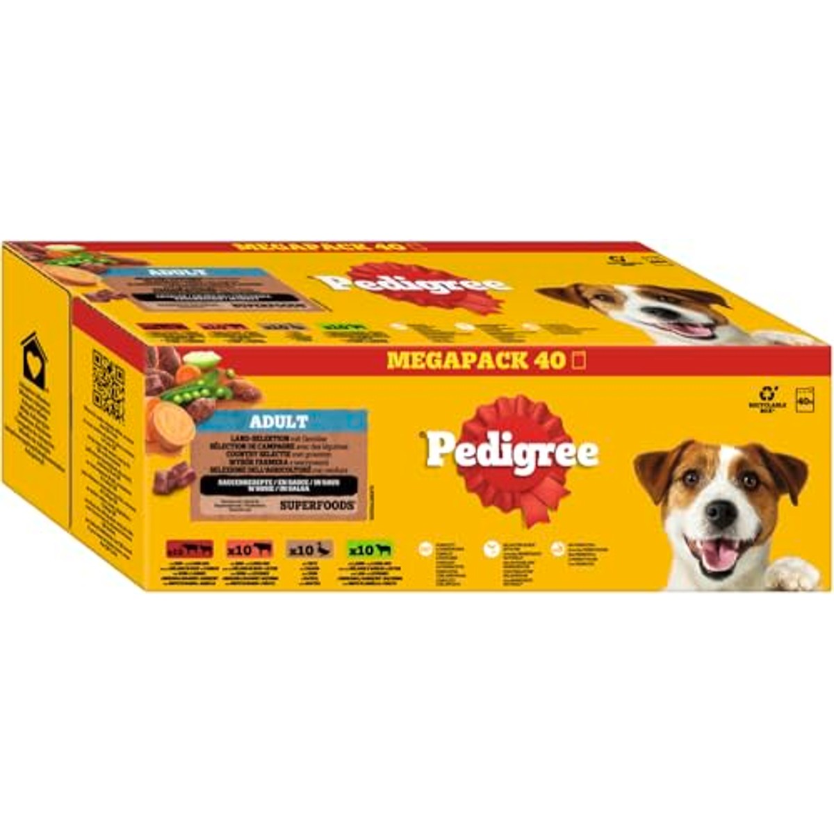 Pedigree DogCare hondenvoer chunks in saus 40 x 100 g - 3-pack