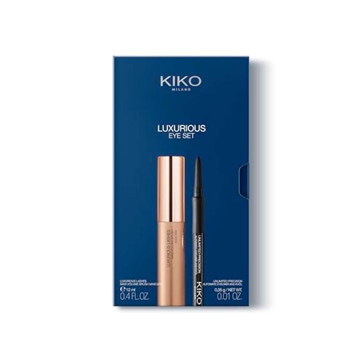 Kiko Milano Luxe Eye Set Mascara en Kajalstift - 3-pack