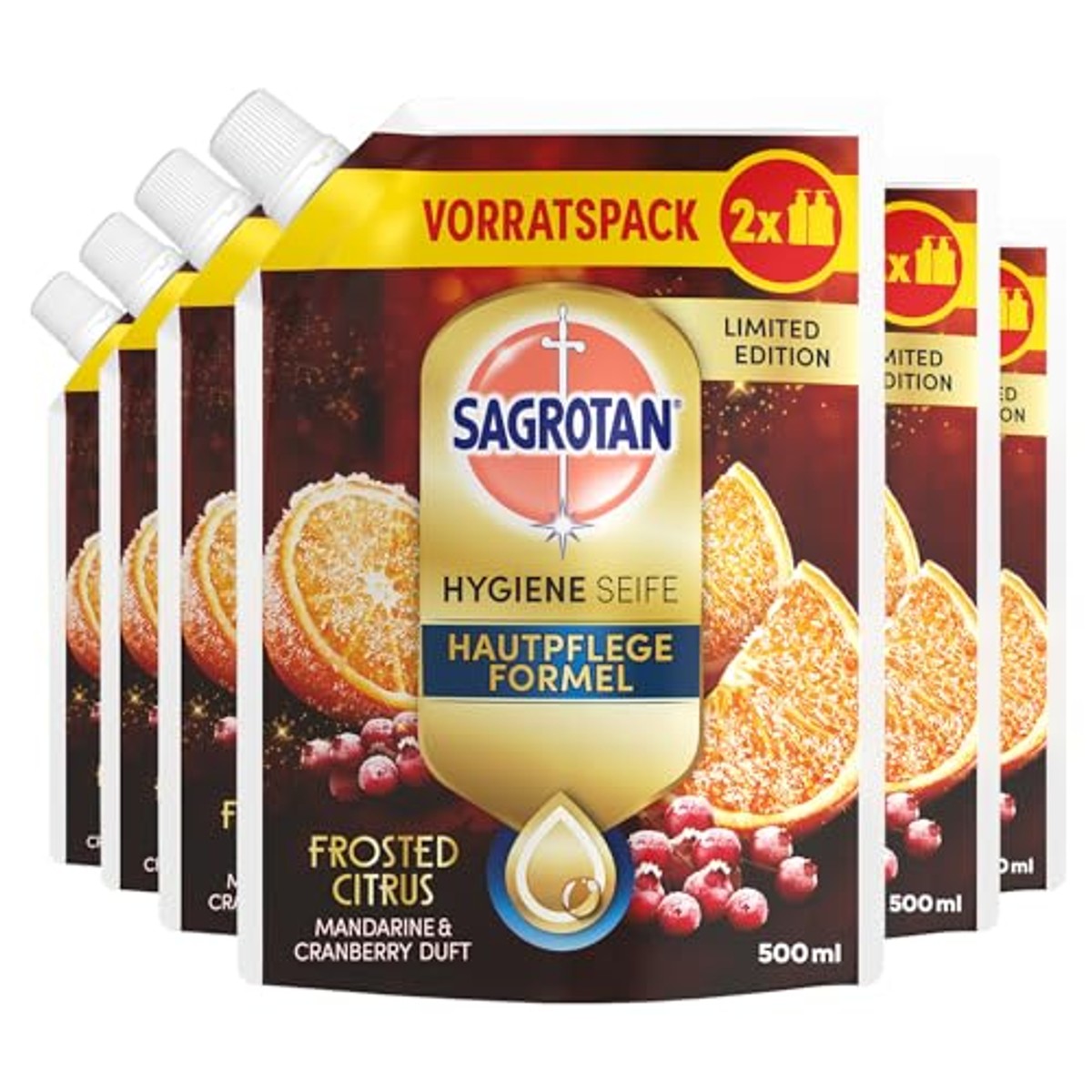 Sagrotan Handzeep Frosty Citrus Limited Edition 6 x 500 ml – Sagrotan