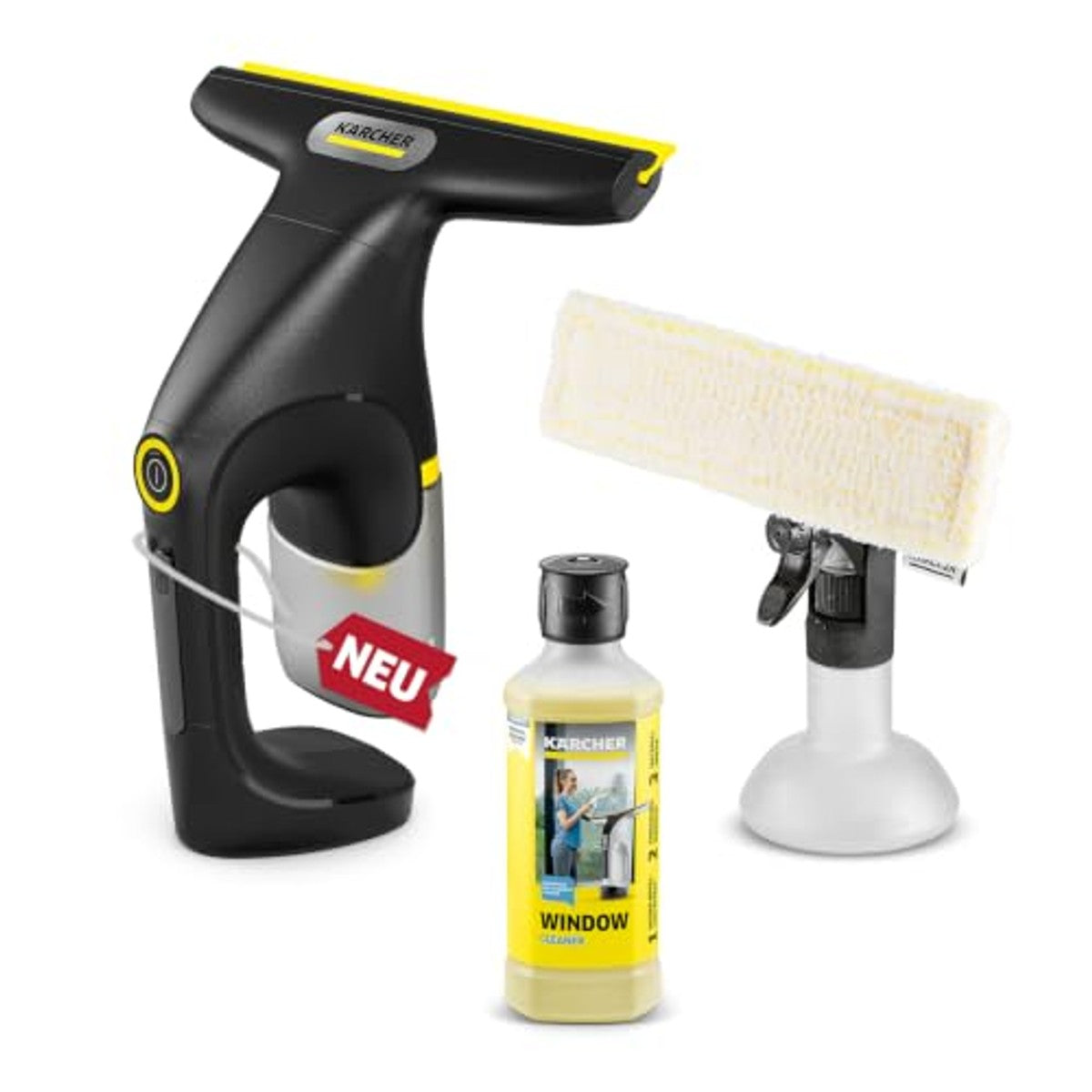 KÄRCHER WV 1 Compact Care Extra+ Black raamzuiger 3 x 100 ml - Voordeelverpakking