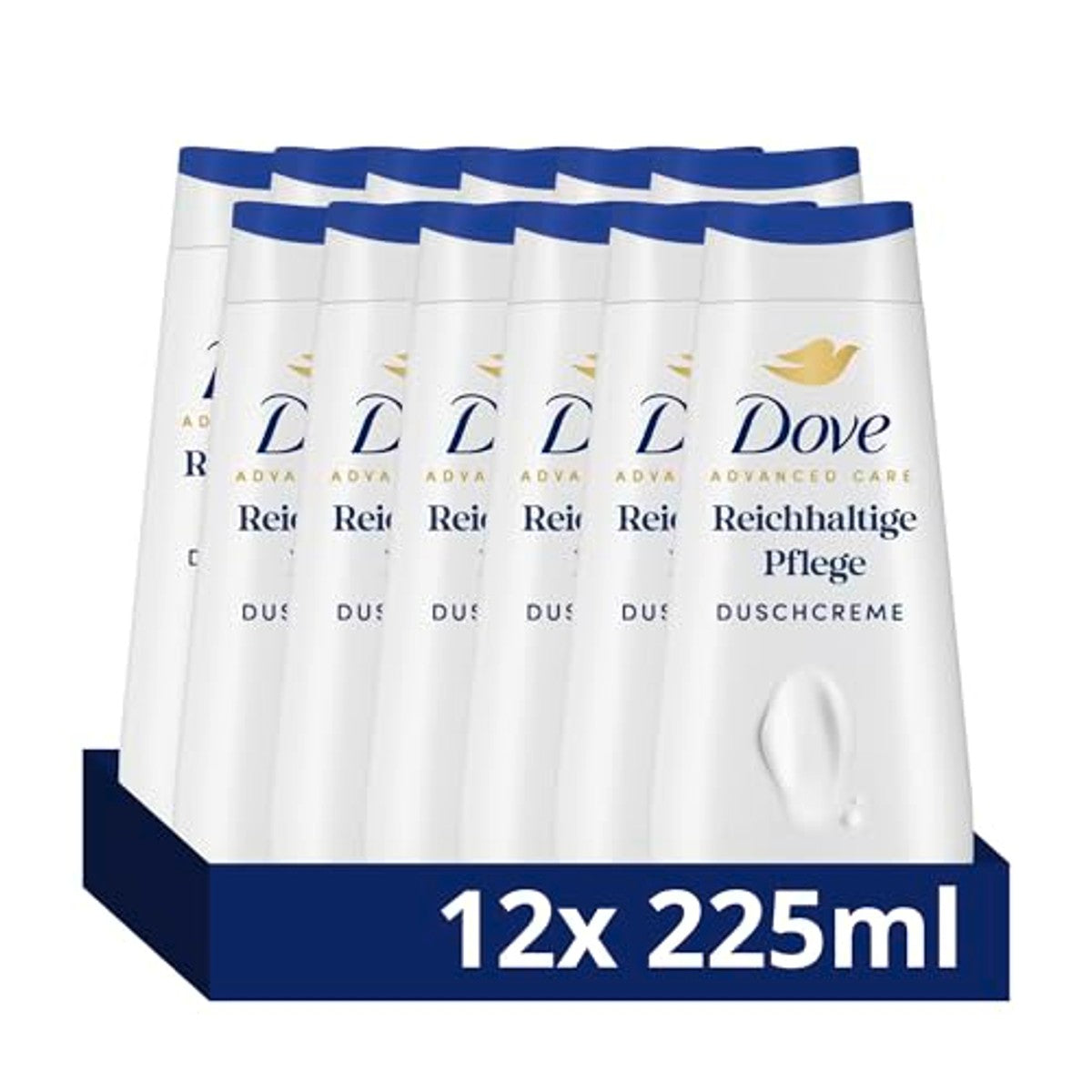Dove Advanced Care Douchecrème Rijke Verzorging 3 x 225 ml - Voordeelverpakking