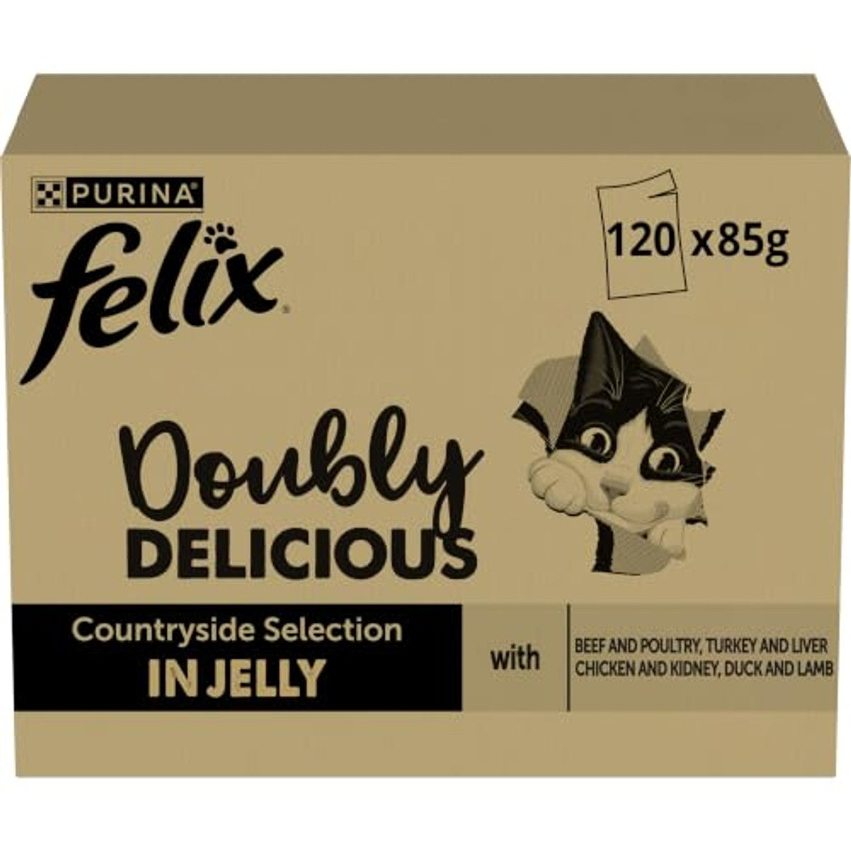 Felix Dubbel Lekker Landgenot Duo natvoer 120 x 85 g – Felix