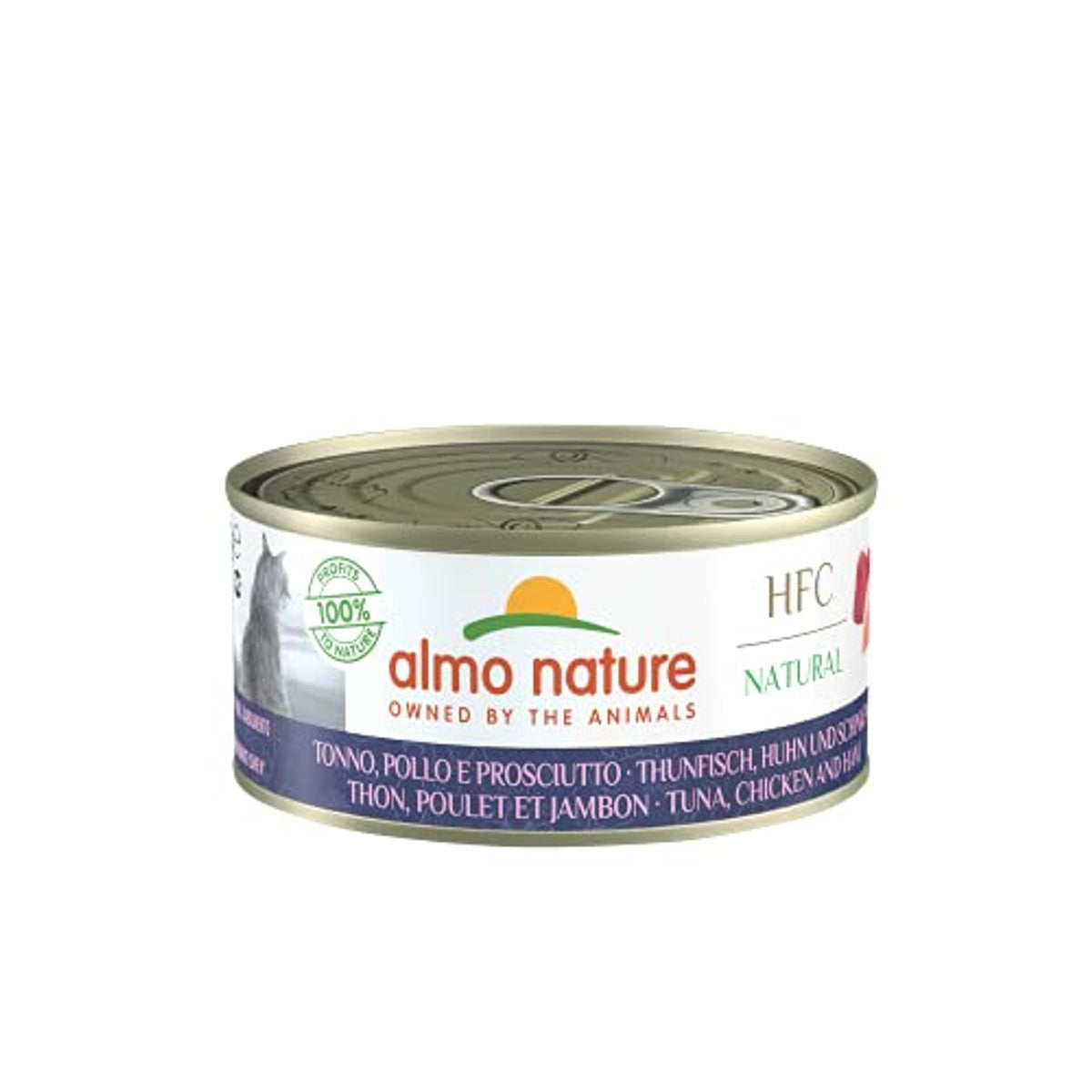 Almo Nature HFC Natural Natvoer Tonijn Kip en Ham 24 x 150 g - 3-pack