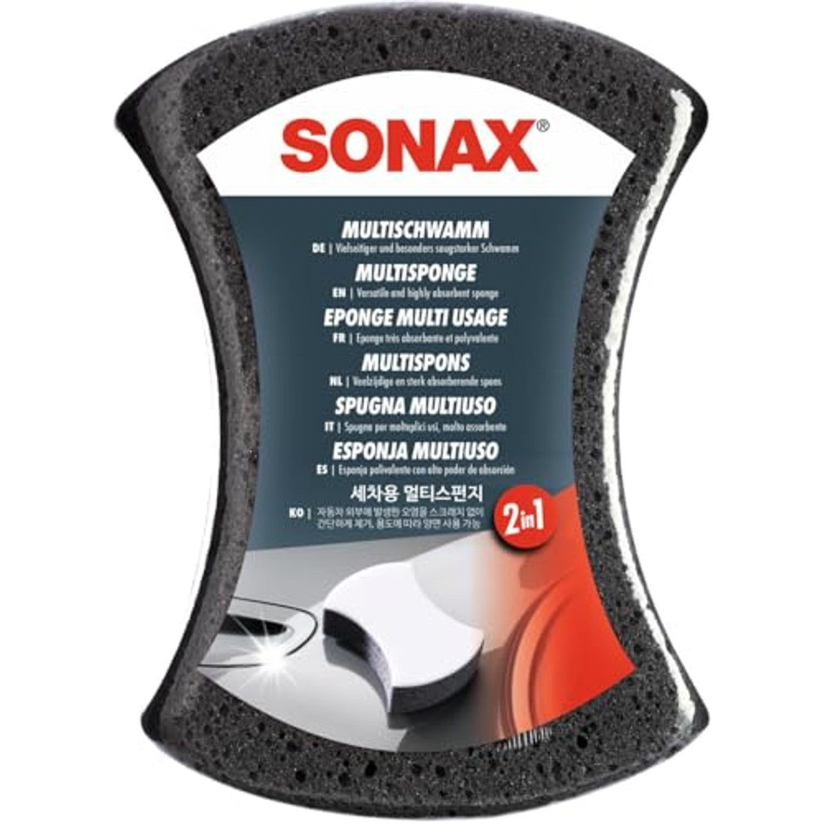 SONAX MultiSchwamm 6 x 1 stuk - Voordeelverpakking