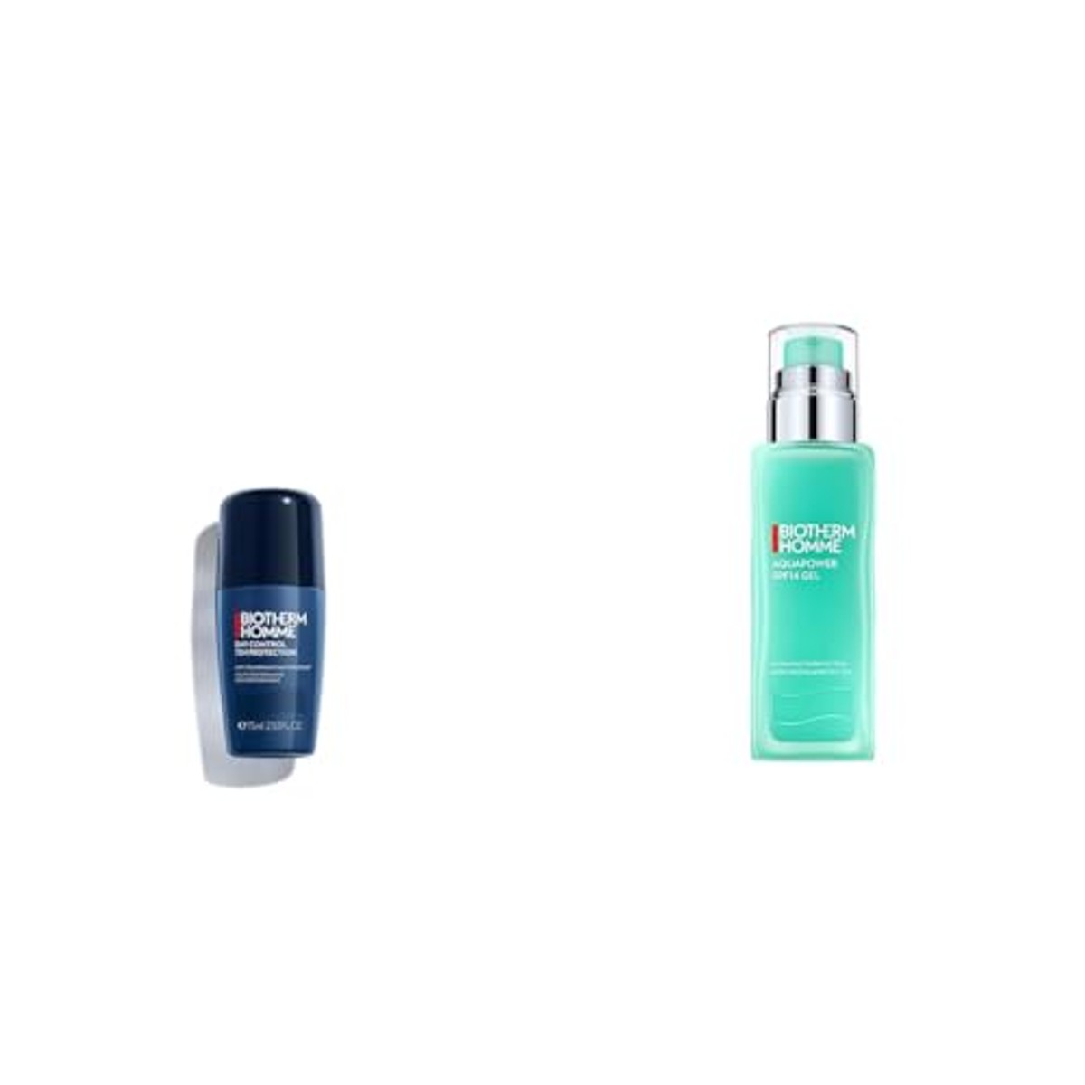 Biotherm Homme Day Control 72H Deo Roll-On 75 ml & Homme Aquapower SPF14 Gezichtsgel 75 ml - 3-pack