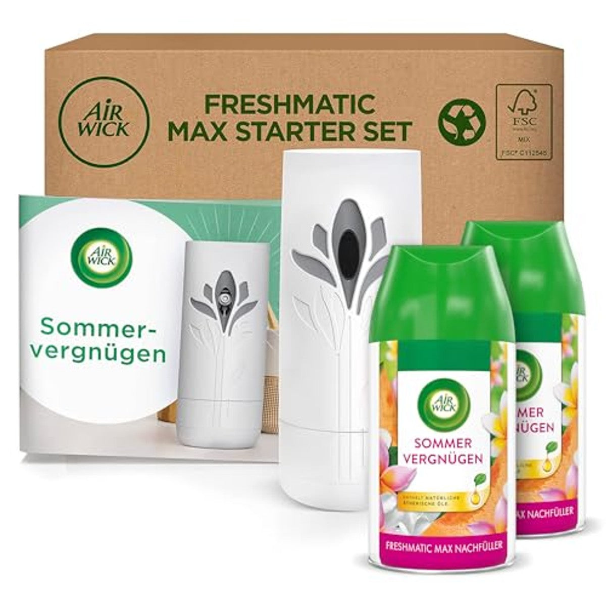 Air Wick Freshmatic Max zomerplezier 2 x 250 ml + apparaat – Air Wick