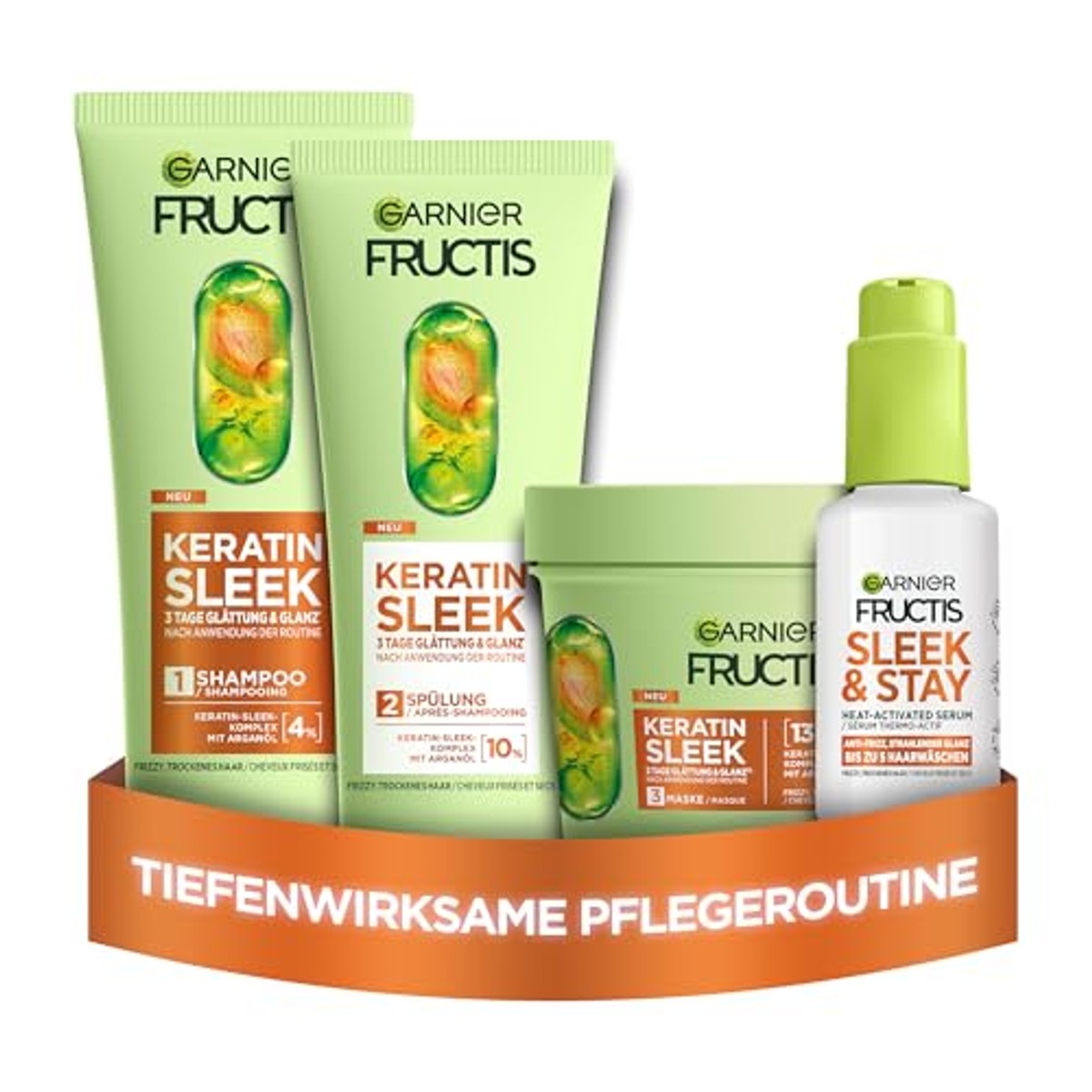 Garnier Fructis Keratine Sleek set 200/200/370/50 ml – Garnier