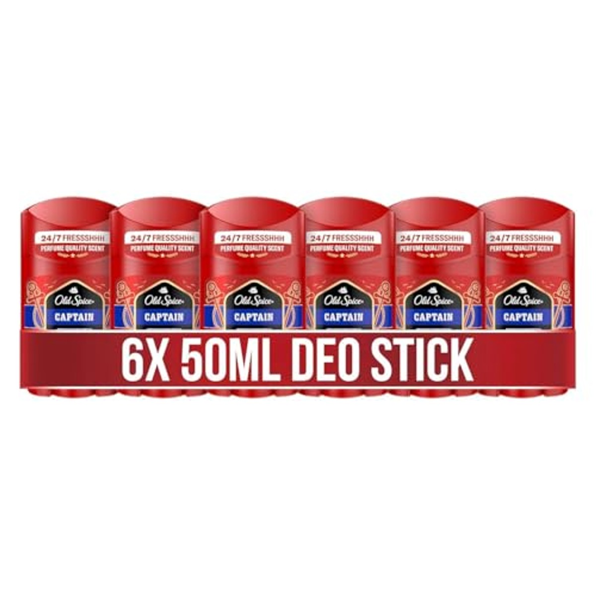 Old Spice Captain Deostick voor mannen 6 x 50 ml – Old Spice