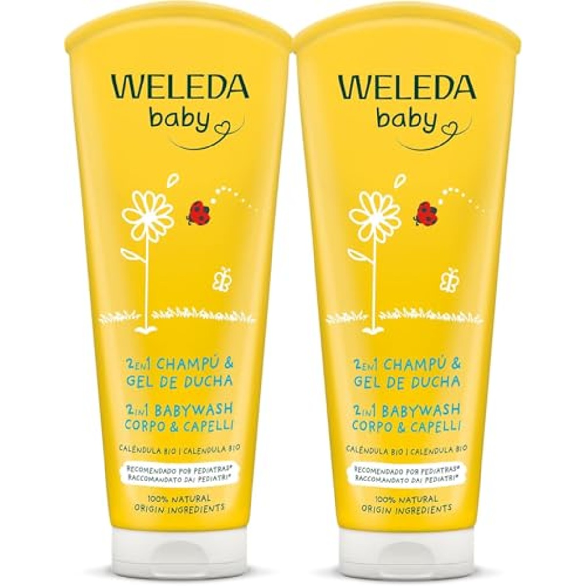 Weleda Baby Babywash Calendula 2-in-1 Extra Zacht 2 x 200 ml - 3-pack