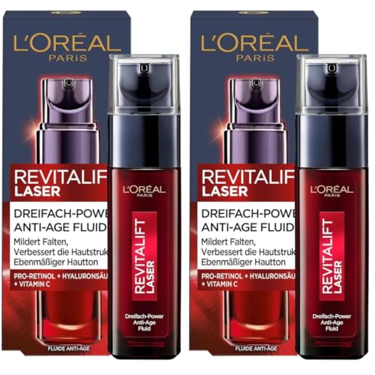L'Oreal Paris Revitalift Laser X3 Serum 3 x 30 ml - Voordeelverpakking