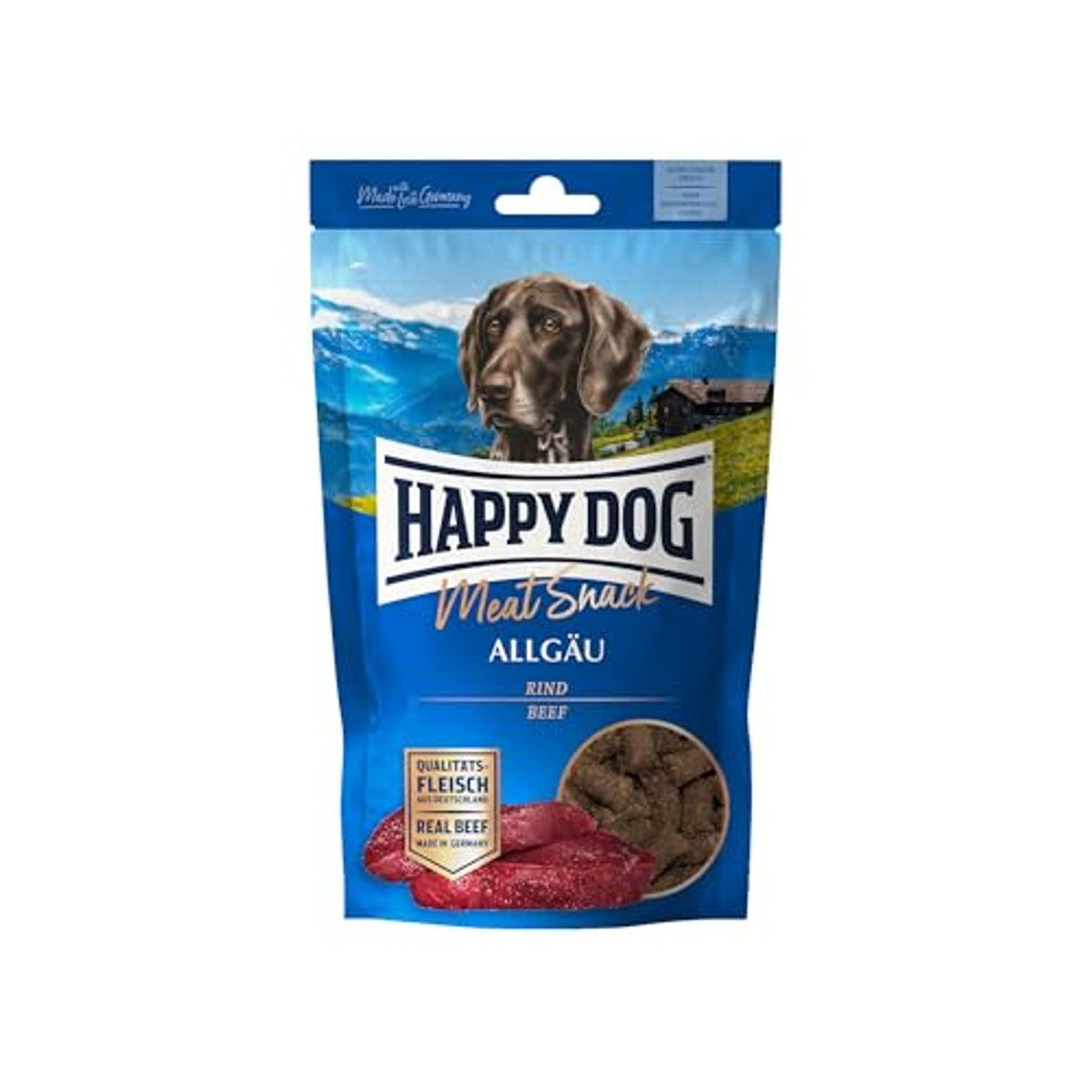 Happy Dog 60701 - Meat Snack Allgäu - lekkernij voor gevoelige honden van gedroogd rundvlees - inhoud 75 g – Happy Dog