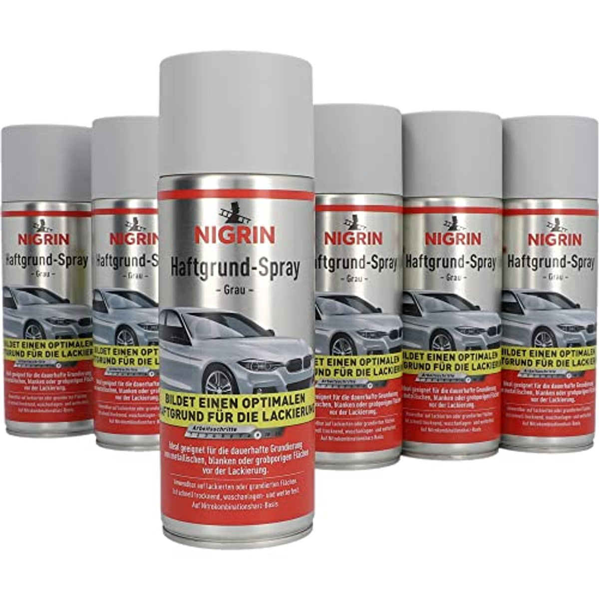 NIGRIN Hechtbasis grijs 6 x 400 ml spuitbus – NIGRIN