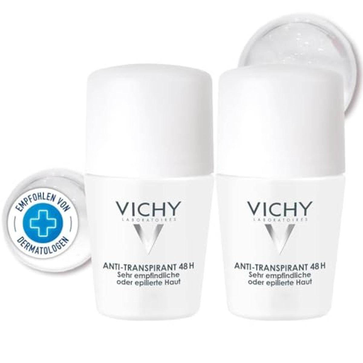 Vichy Anti-transpirant Roll-on voor Gevoelige Huid 2 x 50 ml - 6-pack