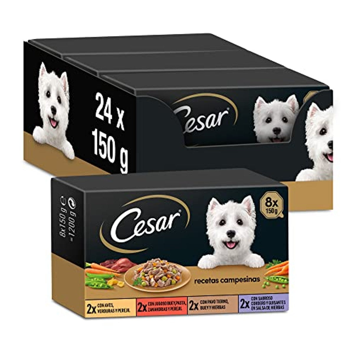 Cesar Boerderrecepten hondenvoer Salsa 3 x 8 x 150 g - 3-pack – foto 2