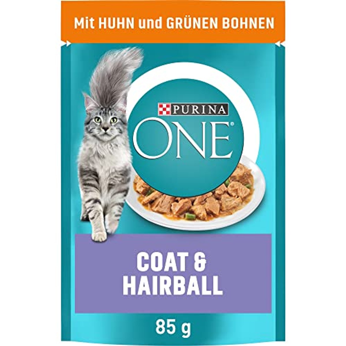 Purina One Coat & Hairball natvoer kattenvoer kip 26 x 85 g - 6-pack