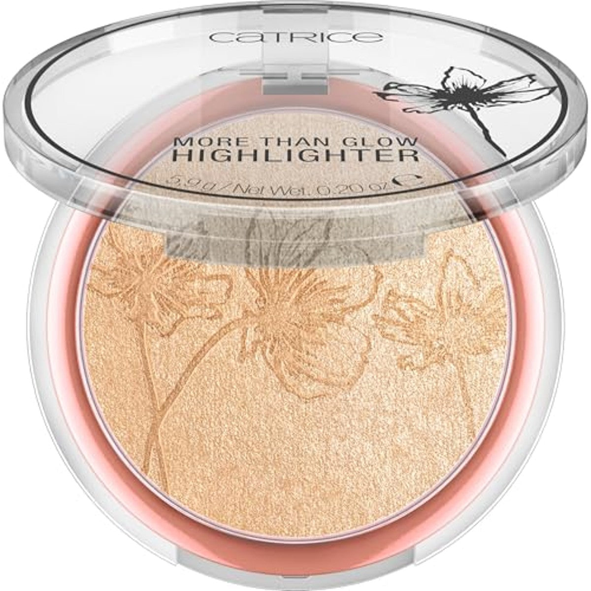 Catrice More Than Glow Highlighter, nr. 030, goud, intensief, glinsterend, metallic, veganistisch, olievrij, zonder parfum, zonder alcohol, per stuk verpakt (5,9 g) – Catrice Cosmetics