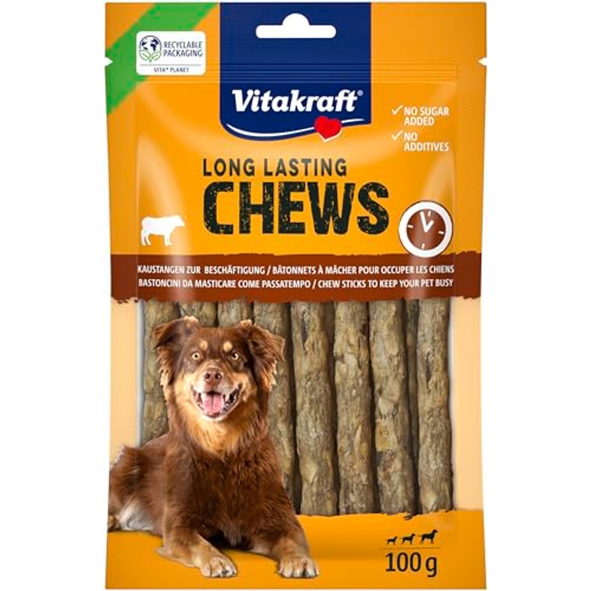 Vitakraft Munchy Sticks hondensnack runderhuid 1 x 100 g - 3-pack – foto 2