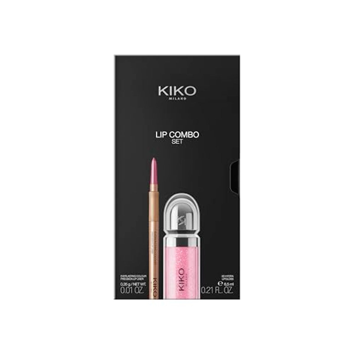 KIKO Milano Lip Combo Set 02, lippenset: hydraterende lipgloss en bijpassende lipliner – Kiko Milano