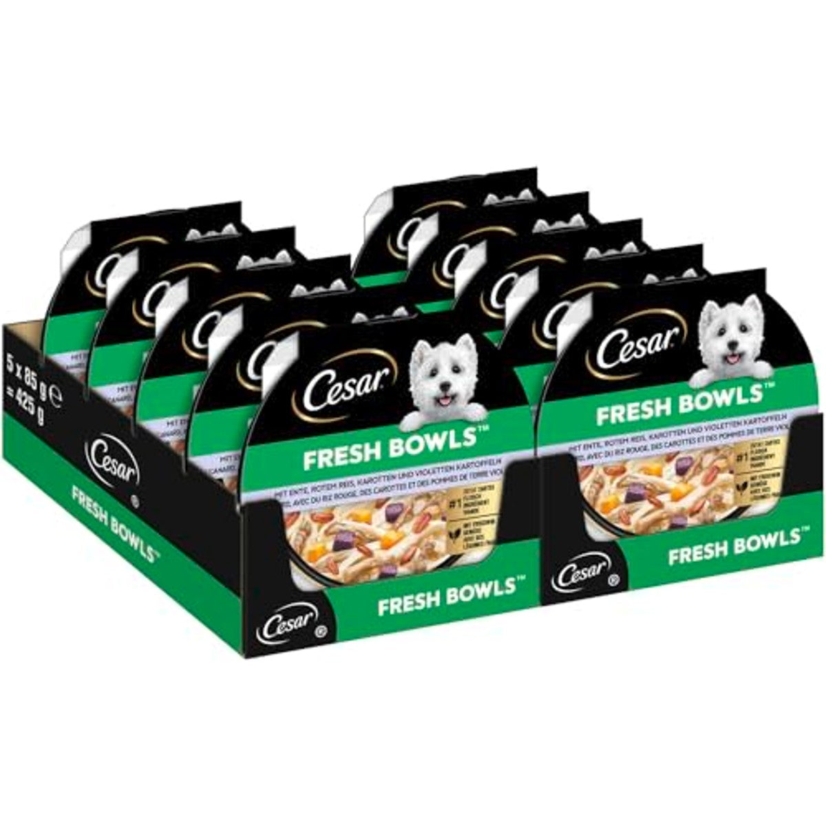 Cesar Kuipjes hondenvoer gemengde smaken 2 x 5 x 85 g – foto 2