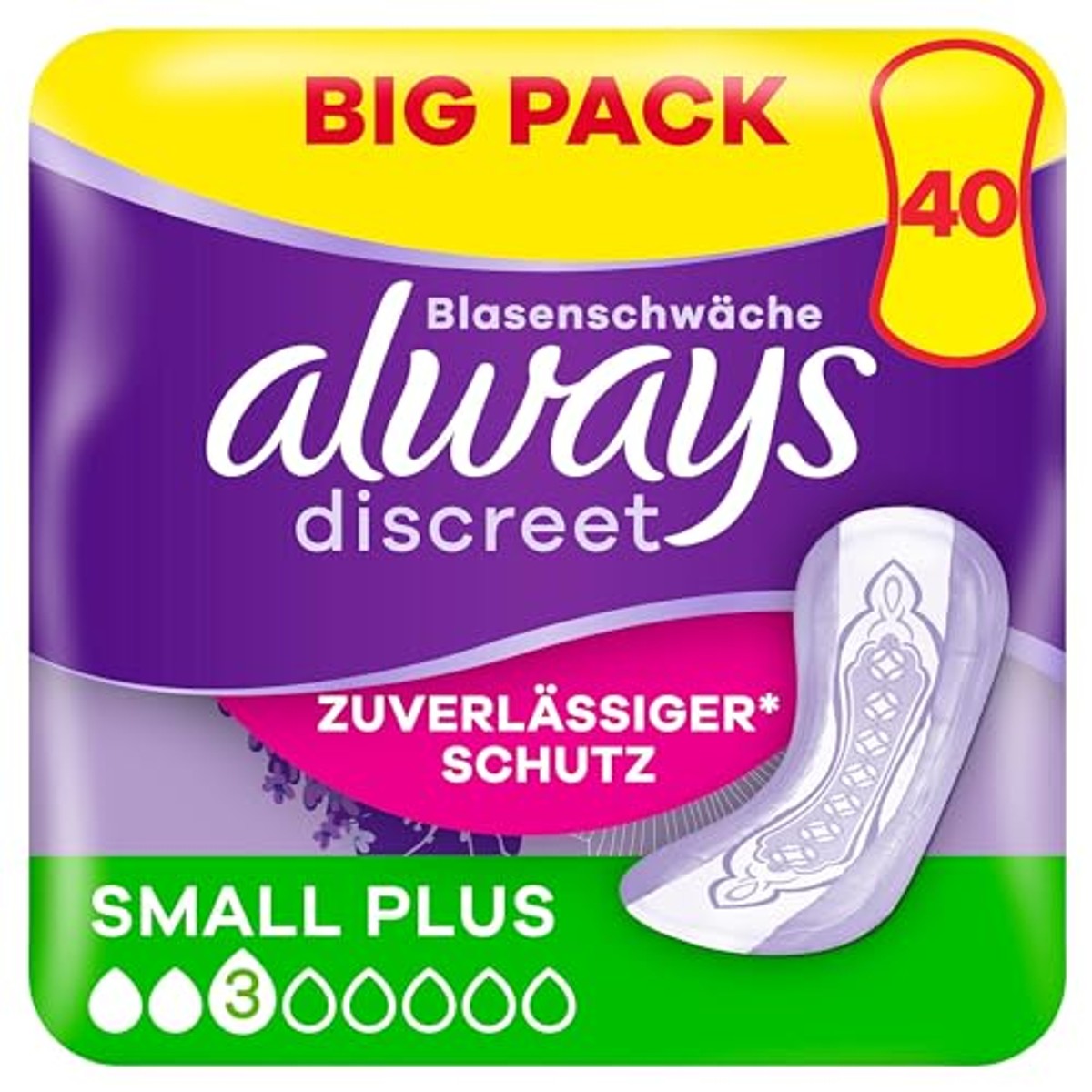 Always Discreet Inlegkruisjes Small Plus Big Pack 16 stuks – Always Discreet