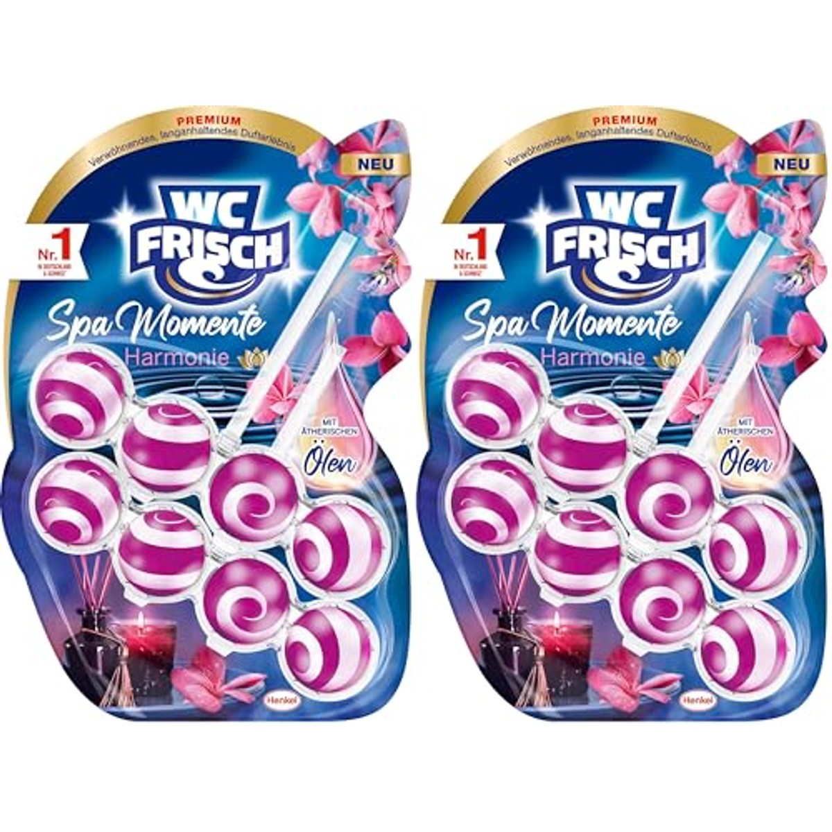 WC-Frisch Spa Moments Harmonie Toiletsteen 2 x 50 g – WC-Frisch
