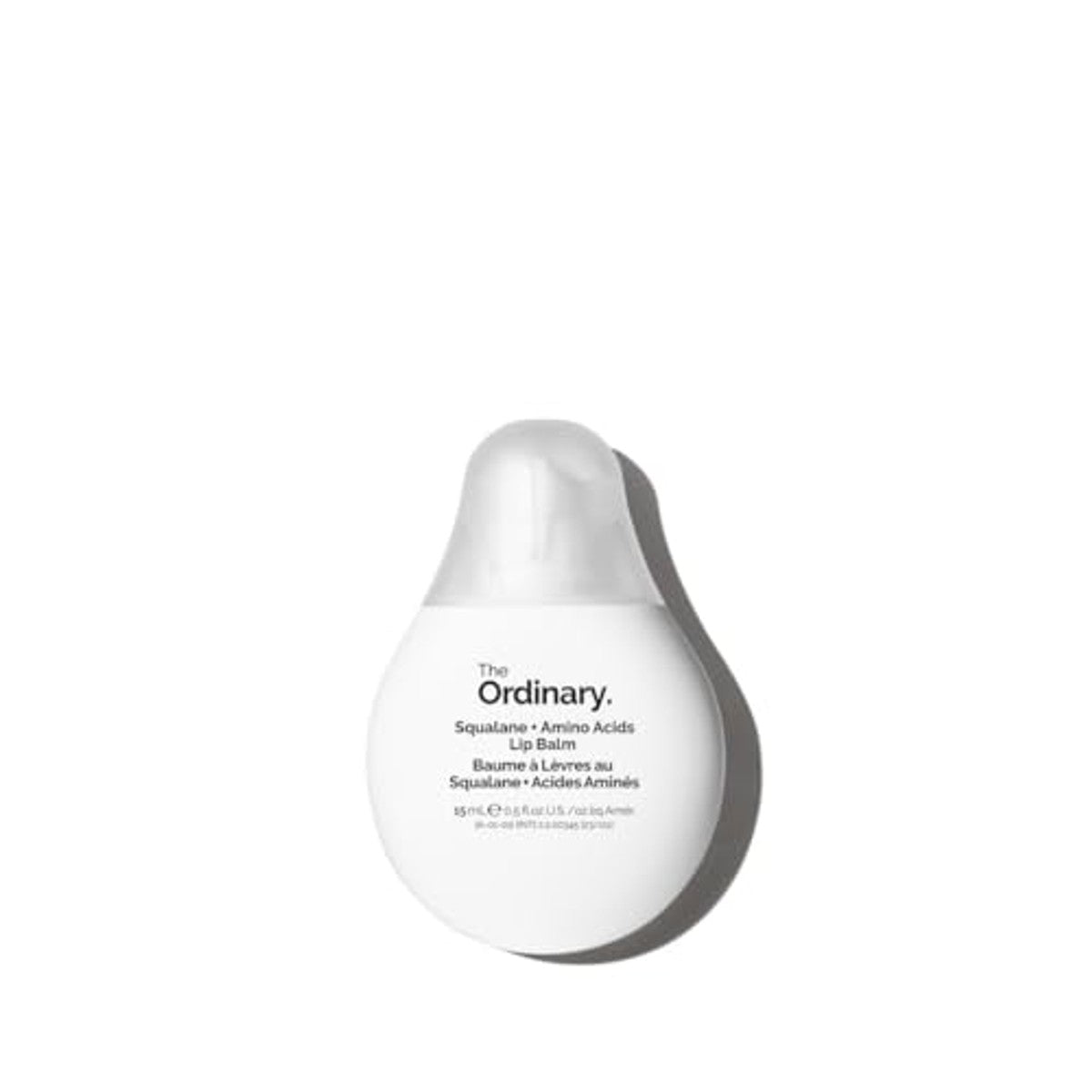 The Ordinary Squalane + Amino Acids Hydrating Lip Balm, voor lippen, ellebogen en nagelriemen, 15 ml