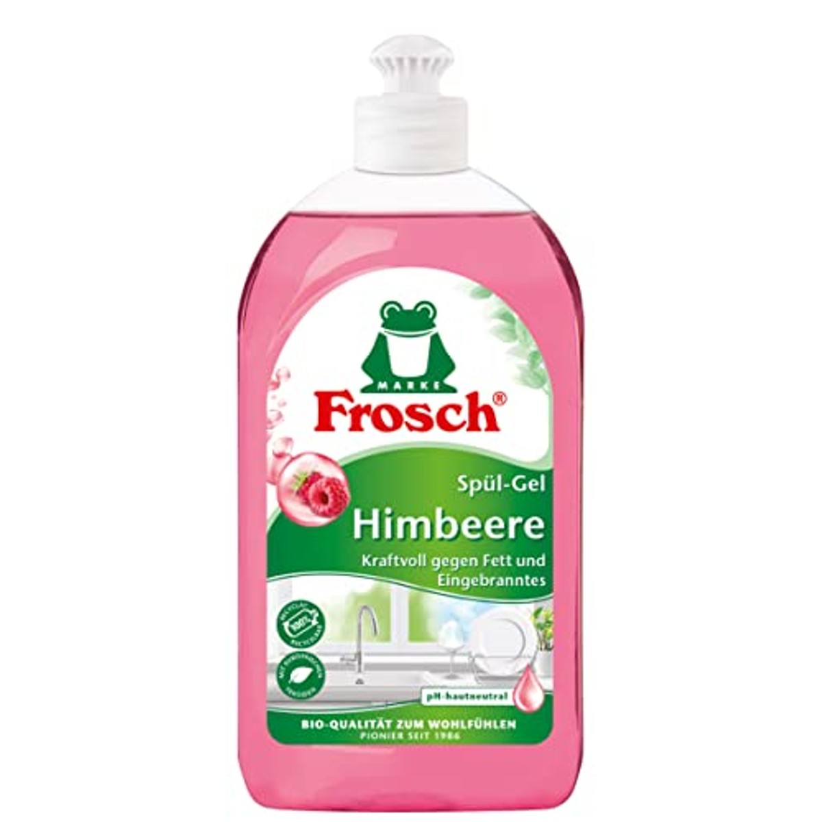 FROSCH Raspberry spoelgel 6 x 500 ml - Voordeelverpakking